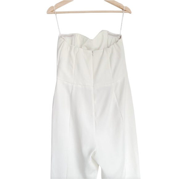 Black Halo Jada Jumpsuit White Porcelain Women’s 12 - Picture 8 of 11